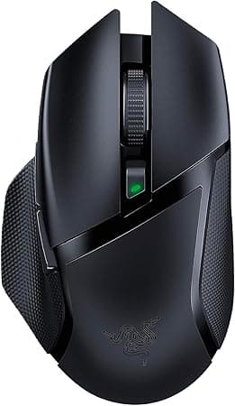 Razer Basilisk X Hyperspeed Wireless Gaming Mouse: Bluetooth & Wireless Compatible, 16K DPI Optical Sensor, 6 Programmable Buttons, 450 Hr Battery, Classic Black